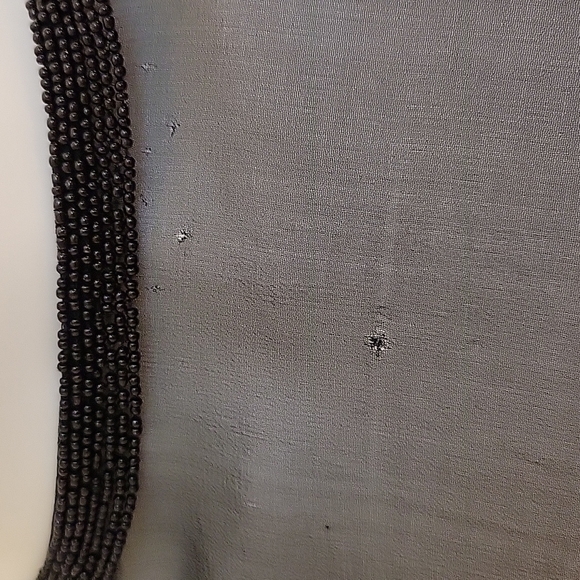 VTG AJ BARI 1980s Great Gatsby Heavily Beaded Sequin Silk Power Dress - Picture 4 of 12